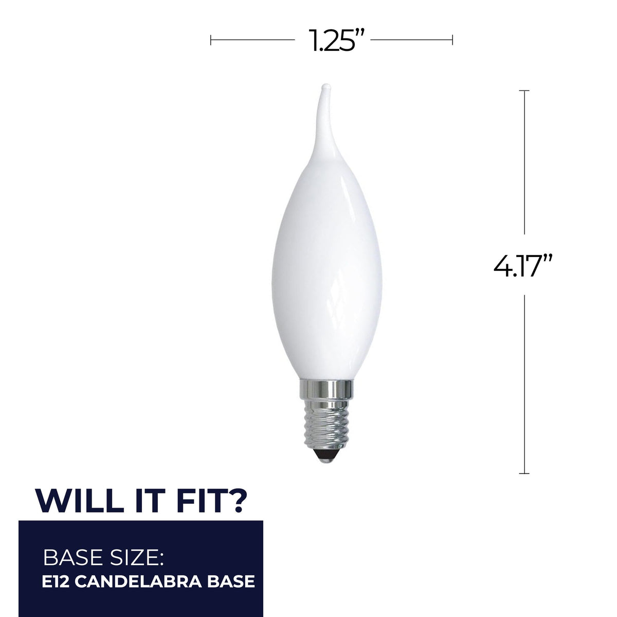 Bulbrite 776788 5W CA10 Soft White LED Light Bulb