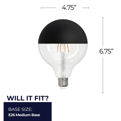 Bulbrite 776836 6W G40 Warm White LED Light Bulb