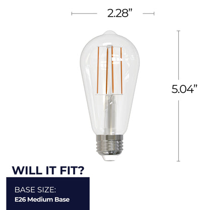 Bulbrite 776987 13W ST18 Cool White LED Light Bulb