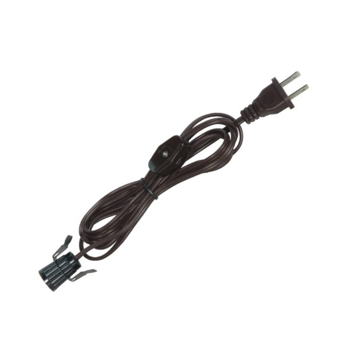 Satco 80-1651 6' Cord Incandescent LED 6 Foot #18 SPT-1 Brown Cord