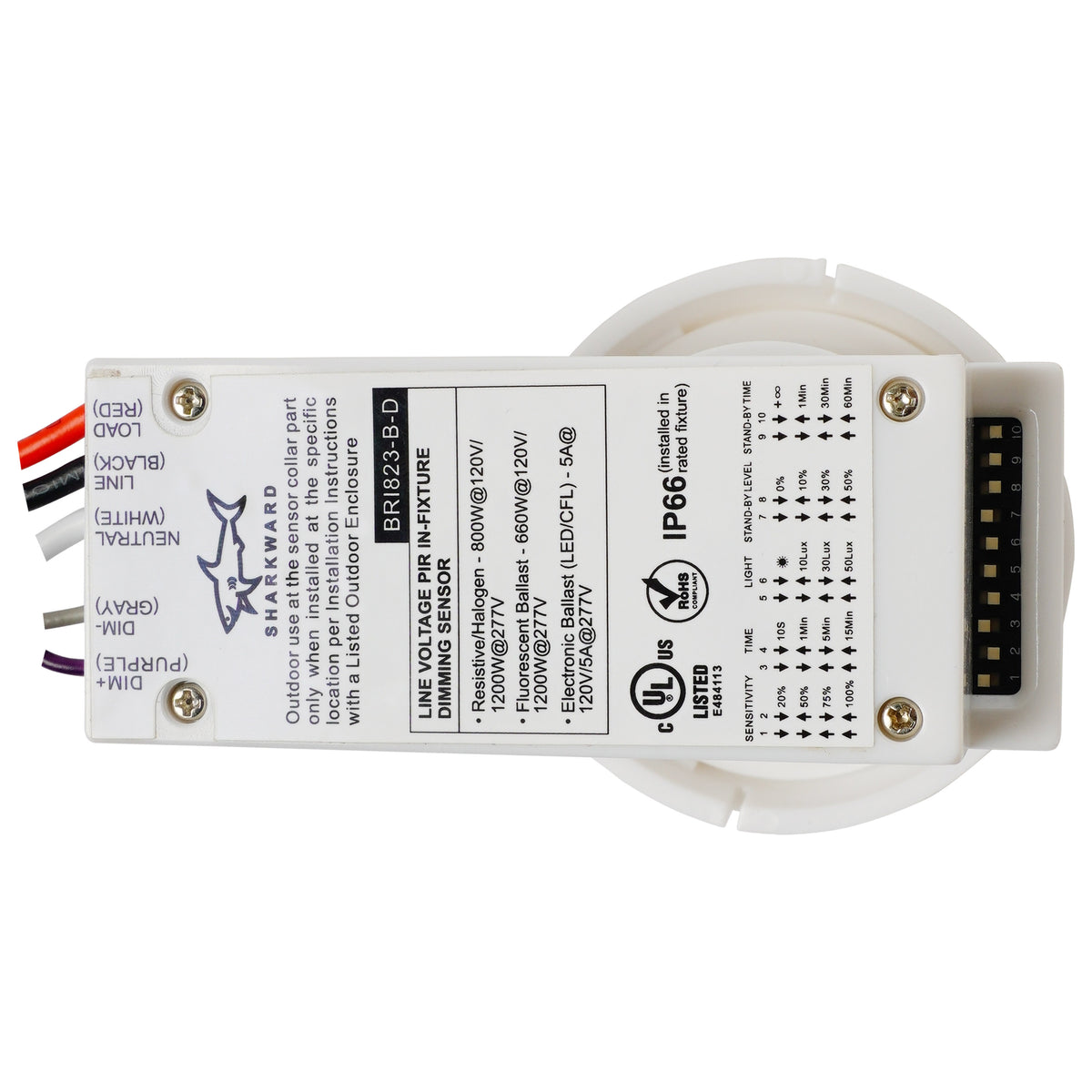 Nuvo 86-227 Area Light PIR Sensor, 100-277 Volt