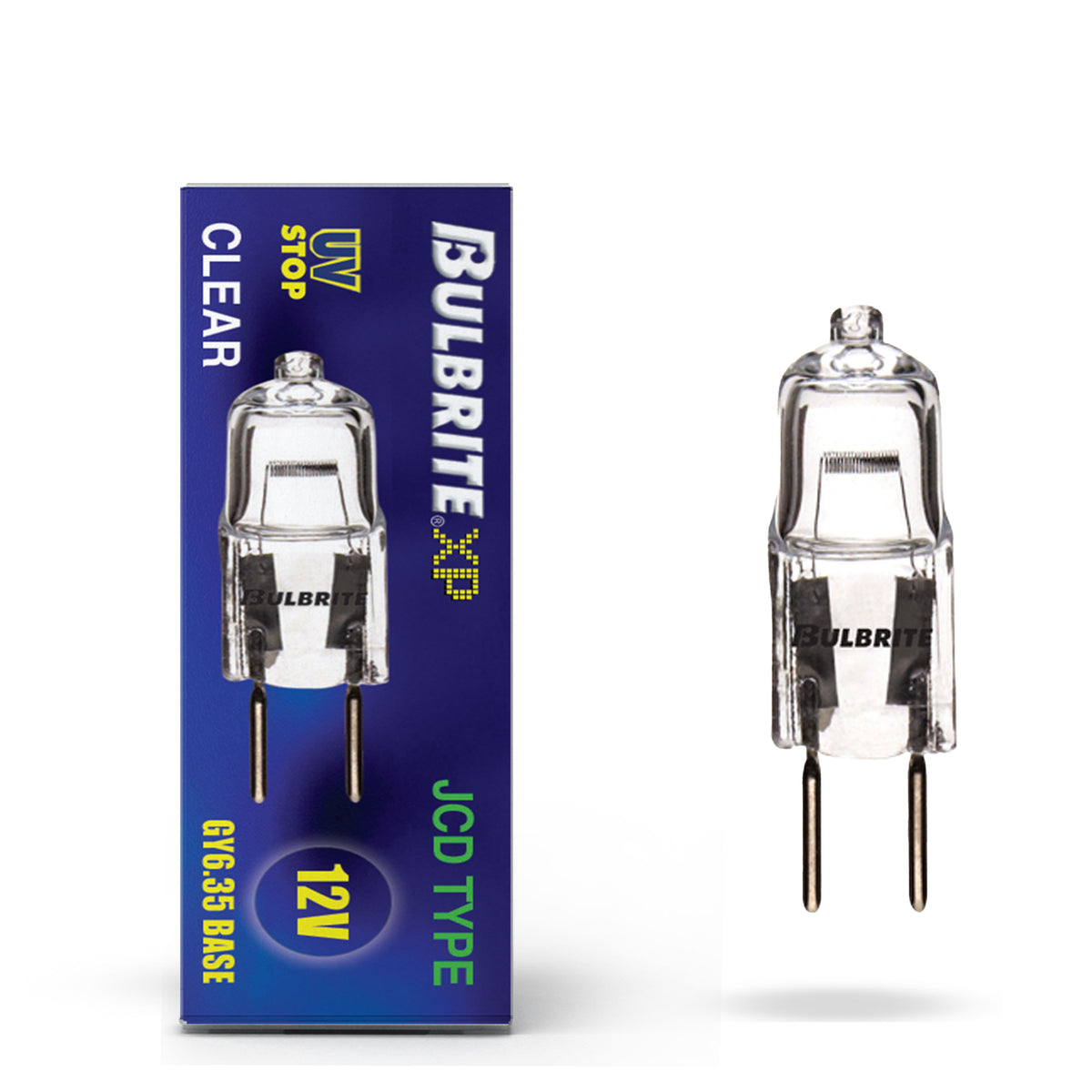 Bulbrite 650025 Bulbrite Incandescent 20 Watt T3 Light Bulbs with a Clear Finish and Bi-Pin (GY6.35) Base, 2900K (Soft White Light)