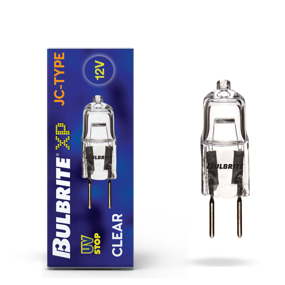 Bulbrite 650050 Bulbrite Incandescent 50 Watt T3 Light Bulbs with a Clear Finish and Bi-Pin (GY6.35) Base, 2900K (Soft White Light)