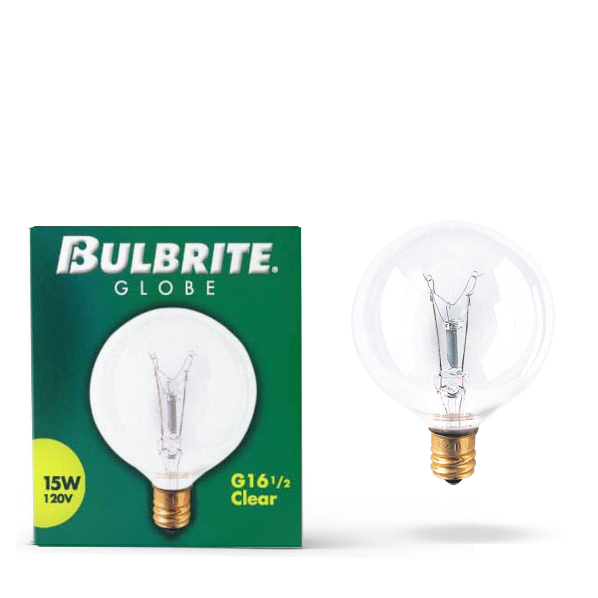 Bulbrite 311015 15W G16.5 Warm White Incandescent Light Bulb