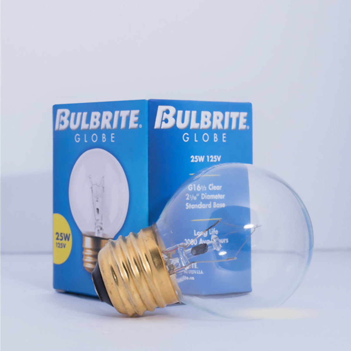 Bulbrite 311225 25W G16.5 Warm White Incandescent Light Bulb