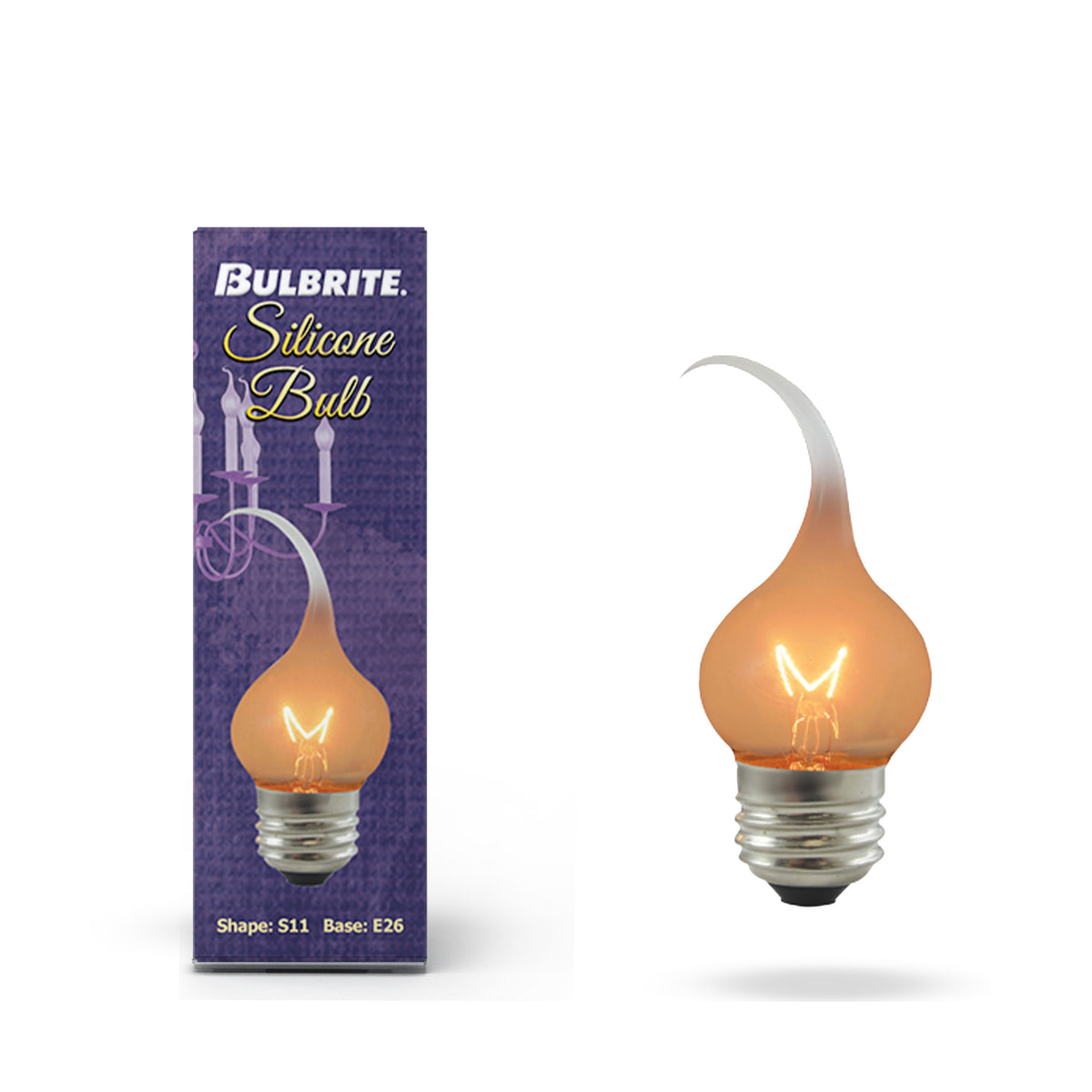 Bulbrite 411007 7.5W S11 Warm White Incandescent Light Bulb