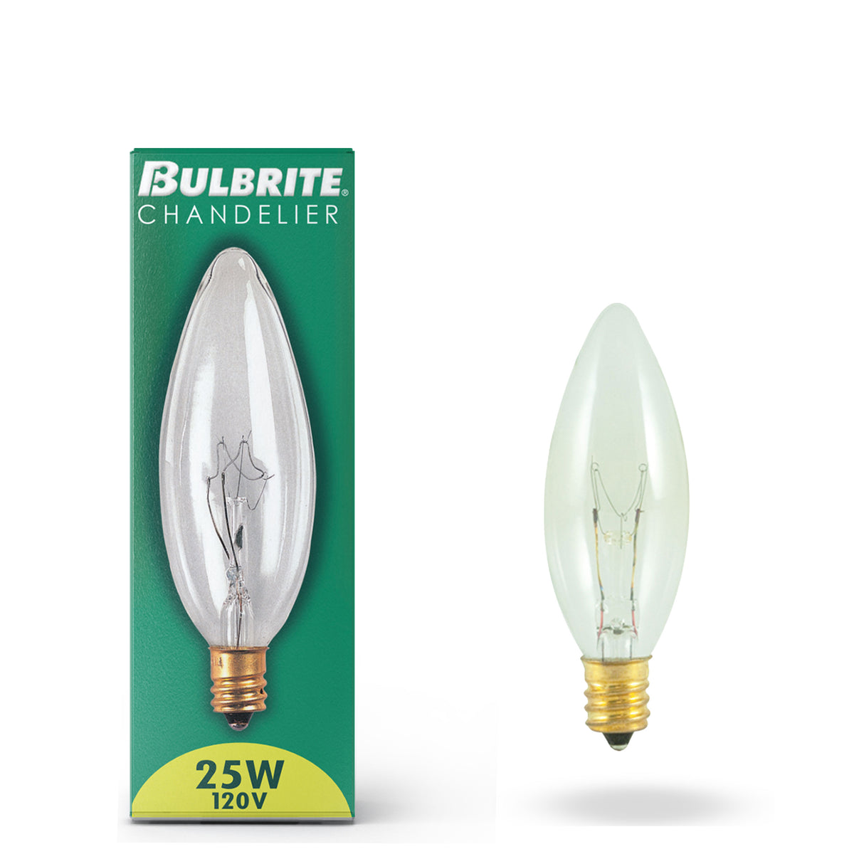 Bulbrite 490125 25W B8 Warm White Incandescent Light Bulb