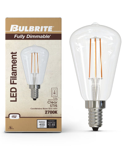 Bulbrite 776822 4W ST15 Soft White LED Light Bulb