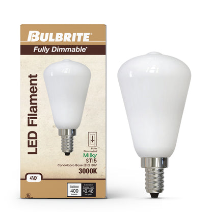 Bulbrite 776824 4W ST15 Soft White LED Light Bulb