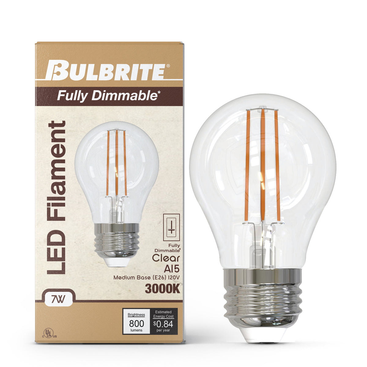 Bulbrite 776830 7W A15 Soft White LED Light Bulb