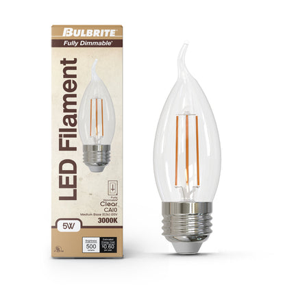 Bulbrite 776971 5W CA10 Soft White LED Light Bulb