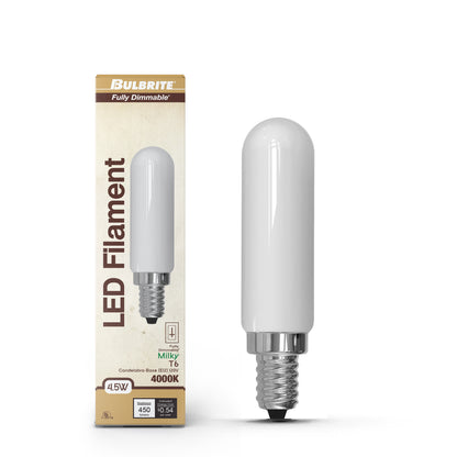 Bulbrite 776994 4.5W T6 Cool White LED Light Bulb