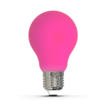 Bulbrite 776110 25-Watt Equivalent Ceramic Pink Color A19 Weatherproof Outdoor E26 Medium Base LED Light Bulb