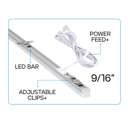 Luxrite LR42344 60W 96" Grid Smart Pro LED T-Bar Grid Light 9/16" Grid 5CCT Selectable Dimmable