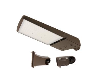 MaxLite AE100UMC-WCSB2RPCTA Area Light - 100W/85W/75W, 120-277V, Change T3/4/5, CCT/WS 3/4/5K, Bronze, Flex Arm Slipfitter C-MAX, NEMA 3-PIN Photocontrol Receptacle - TAA