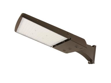 MaxLite AE100UMC-WCSBACRRPCTA Area Light - 100W/85W/75W, 120-277V, Manual Changeable T3/4/5, CCT/WS 3/4/5K, Bronze, Straight Arm, C-MAX, NEMA 3-PIN PC Receptacle - TAA