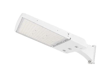 MaxLite AE150UMC-WCSWACR Area Light - 150W/125W/100W, 120-277V, Manual Changeable T3/4/5, CCT/WATTAGE Select 3/4/5K, White, Straight Arm, C-MAX Compatible