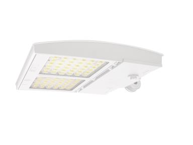 MaxLite AE150UMI-WCSWXCRTA Area Light - 150W/125W/100W, 120-277V, Manual Ir Changeable T3/4/5, CCT/WATTAGE Select 3/4/5K, White, Upper Knuckle Attached, C-MAX Compatible