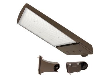 MaxLite AE300HMC-WCSB2CRTA Area Light - 300W/250W/200W, 277-480V, Mc T3/4/5, CCT/WS 3/4/5K, Bronze, Upper Knuckle Attach W/ Flexible Arm Slipfitter, C-MAX Compatible - TAA