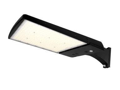 MaxLite AE300HMI-WCSLACR Area Light - 300W/250W/200W, 277-480V, Manual Ir Changeable T3/4/5, CCT/WATTAGE Select 3/4/5K, Black, Straight Arm, C-MAX Compatible