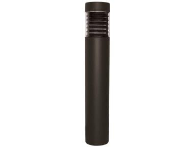MaxLite BL-CLRF17U-50BLRGF Classic Series, Round Flat Top Bollard - 17W, 5000K, 120/277V, Bronze, 42", Louver, Gfci