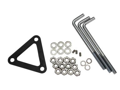 MaxLite BL-CLRX22BASEKIT Pathmax Slim Round Bollard, Template And Anchor Bolt Kit