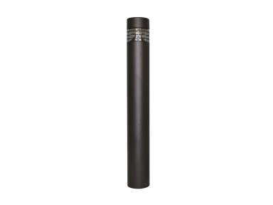 MaxLite BRF30U-WCSBLV Bollard Round Flat Top, 30/20/10W Selectable, 120-277V, CCT Selectable 3/4/5K, 42 Inches, Bronze, Louvers