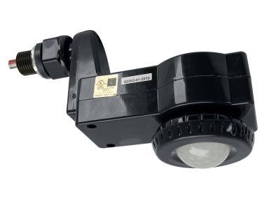 MaxLite BRI823-X-D-L3-BLACK Line Voltage 120/277V HIGH/LOW/OFF PIR Drop Nipple External Mount, OCCUPANCY/DAYLIGHT Sensor, High Bay Lens 8-40FT, Black Finish