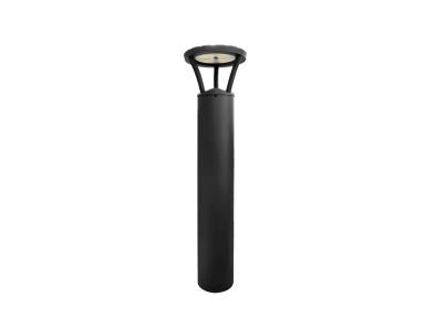 MaxLite BS330U-WCSL Bollard Round Three Stilt Leg Mount, 30/20/10W Selectable, 120-277V, CCT Selectable 3/4/5K, 42 Inches, Black