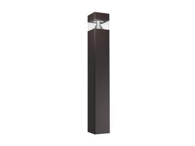 MaxLite BSF30H-WCSB Bollard Square Flat Top, 30/20/10W Selectable, 480V, CCT Selectable 3/4/5K, 42 Inches, Bronze