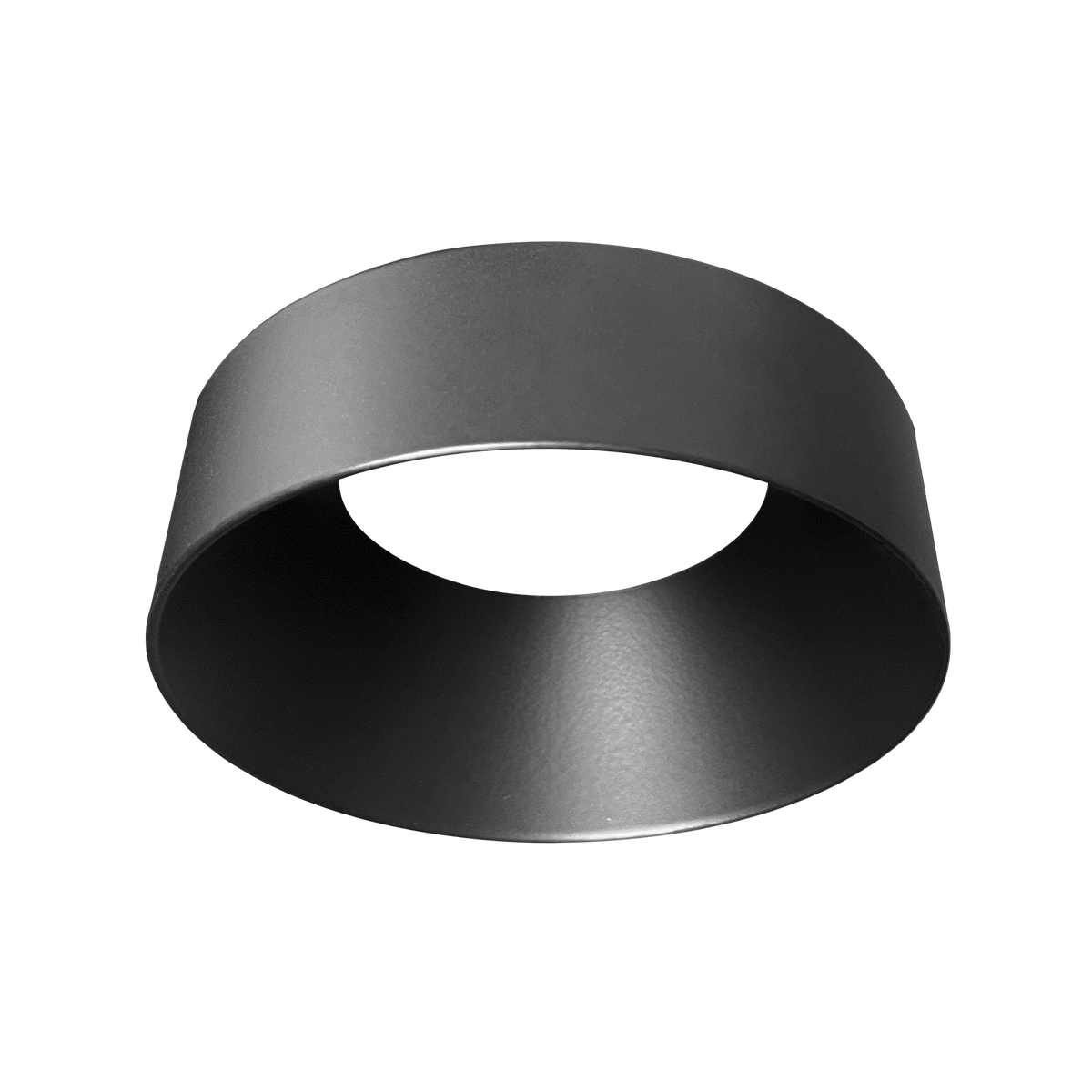 Luxrite LR25444 3" Regressed Trimless Push N' Lock Spotlight Trim Replacement - Black Finish