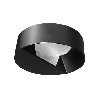 Luxrite LR25449 3" Regressed Trimless Push N' Lock Spotlight Wall Washer Trim - Black Finish