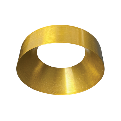 Luxrite LR25423 1" Regressed Trimless Push N' Lock Spotlight Trim Replacement - Brass Finish