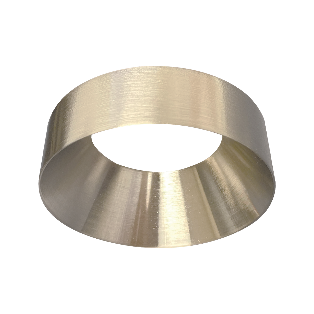 Luxrite LR25467 4" Regressed Trimless Push N' Lock Spotlight Trim Replacement - Brushed Nickel