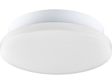 MaxLite FMP13V10WCSWMSEM Flush Mount Puff, 13 Inch, 10/15/20W, 120-277V 0-10V, 2700/3000/3500/4000/5000K Wattage CCT Select, Motion Sensor, White, Battery Back Up
