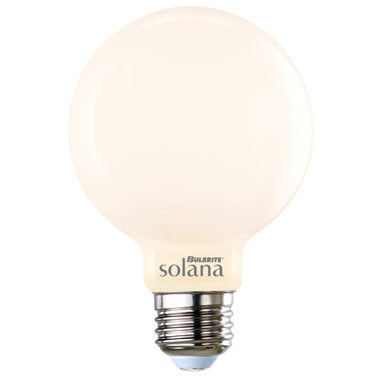 Bulbrite 293121 Bulbrite Solana Smart LED Wifi Light Bulb, G25 / E26 Base, 5.5W, 2200K-6500K, Milky Finish