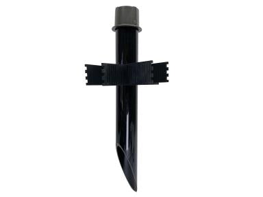 MaxLite GROUNDSTAKE 21" Black Pvc Ground Stake With Bronze Die Cast Cap, Ground Stabilizer Bars And Hardware To Mount Junction Box