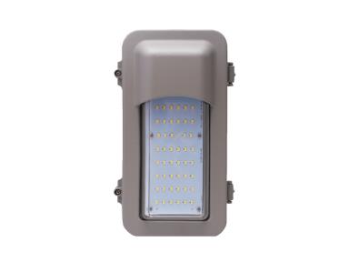 MaxLite HL-WPV26U40 Hazardous Location Wall Pack, 26W, 120-277V, Wide Dist., 4000K, Clear Lens, Grey, Class I Division 2