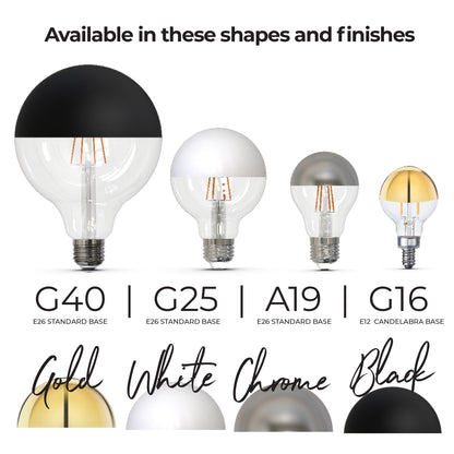 Bulbrite 776836 6W G40 Warm White LED Light Bulb