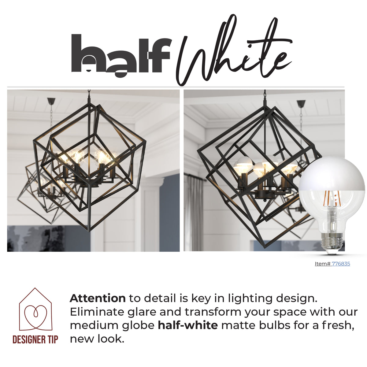 Bulbrite 776839 5W G25 Warm White LED Light Bulb