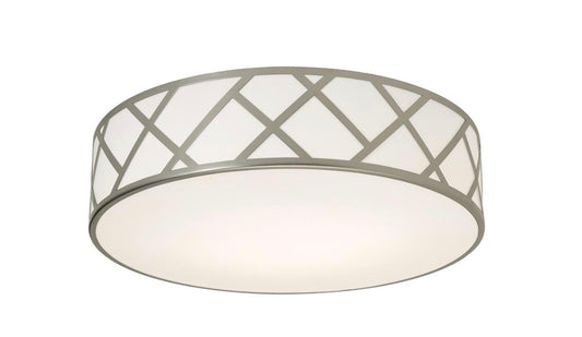 AFX HVNF17MBSN Haven 3 Light 16.75 inch Satin Nickel Flush Mount