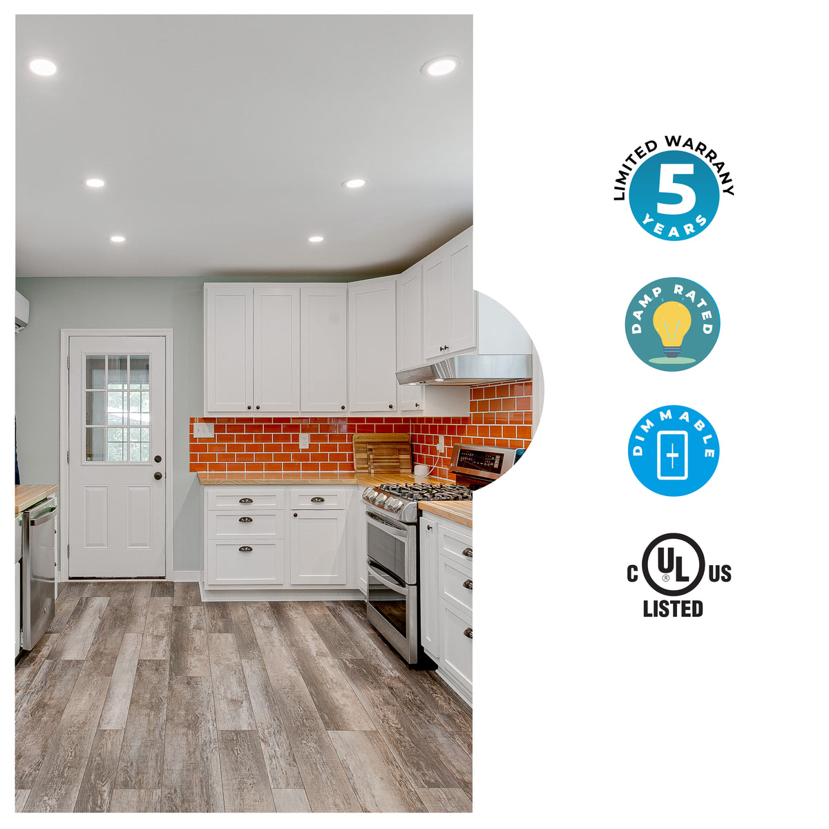 Bulbrite 773232 7W 3" JBOX DWNLGT Cool White LED Fixture