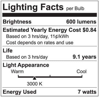 Luxrite LR21351 A15 7W 3000K LED Light Bulb