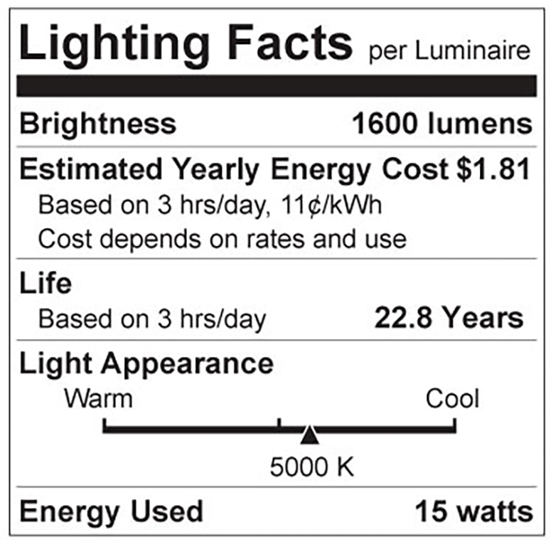 Luxrite LR21448 A19 15W 5000K - 4 Pack LED Light Bulb