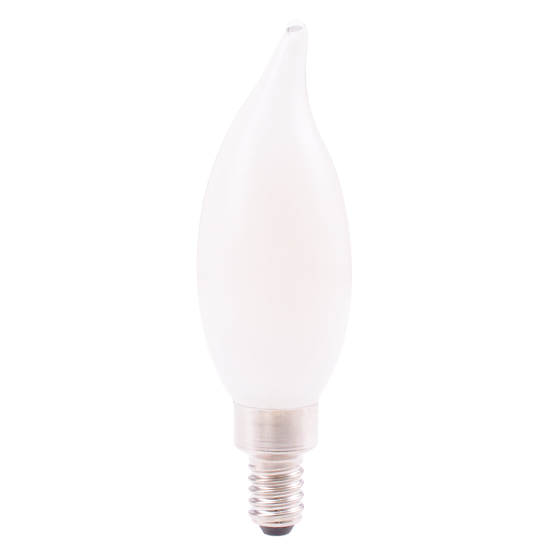 Luxrite LR21563 5W Flame Tip E12 2700K White LED Light Bulb