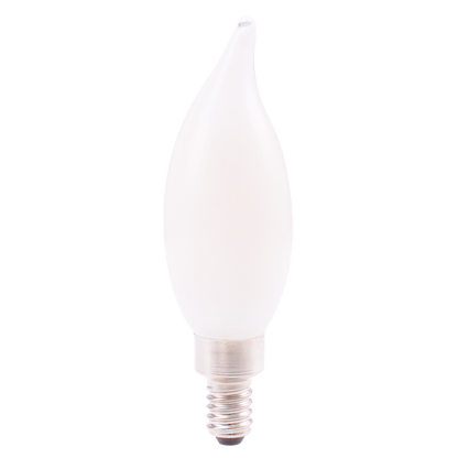 Luxrite LR21563 5W Flame Tip E12 2700K White LED Light Bulb