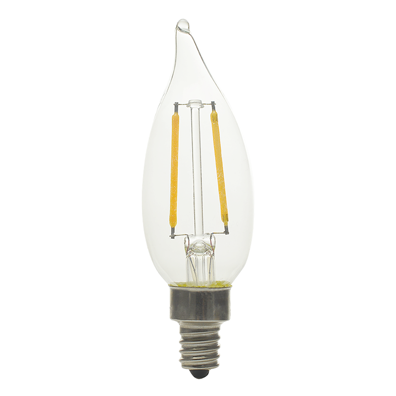 Luxrite LR21579 4W Flame Tip E12 5000K LED Light Bulb