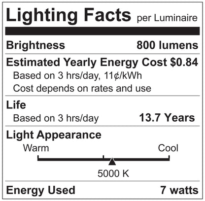 Luxrite LR21669 T9 Long 7W E26 5000K LED Light Bulb