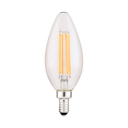 Luxrite LR21713 Ctc 8W E12 4000K Filament LED Light Bulb