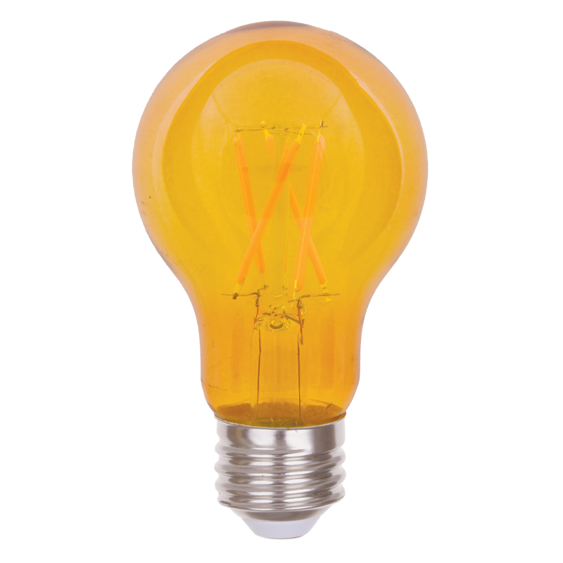 Luxrite LR21725 A19 4.5W Yellow Filament LED Light Bulb
